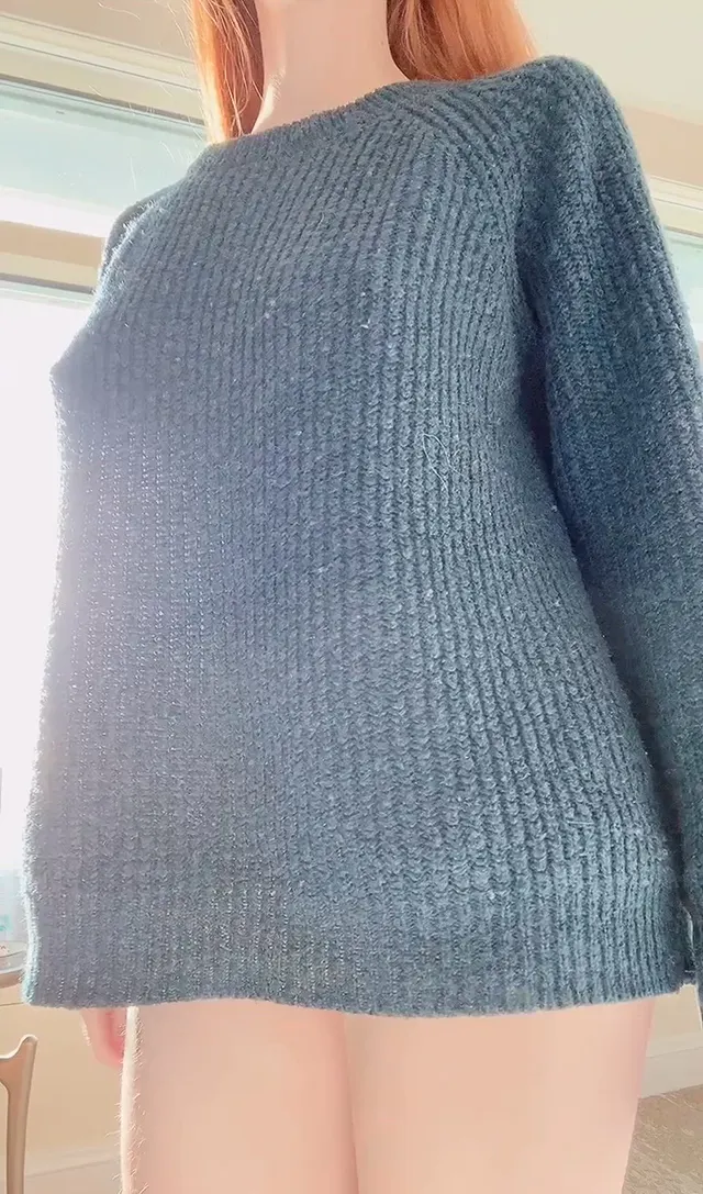 Hiding this under my baggy sweater 😊