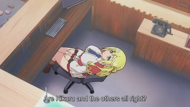 Boob reveal after clothes burst open [Futoku no Guild]