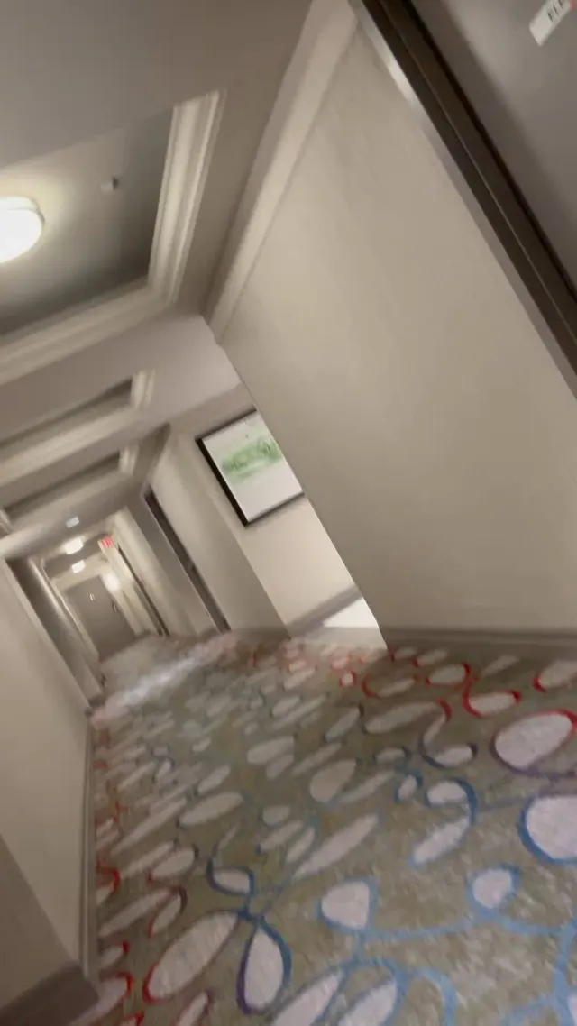 A casual stroll through the hotel on my way to flirt with strangers in the lobby bar.