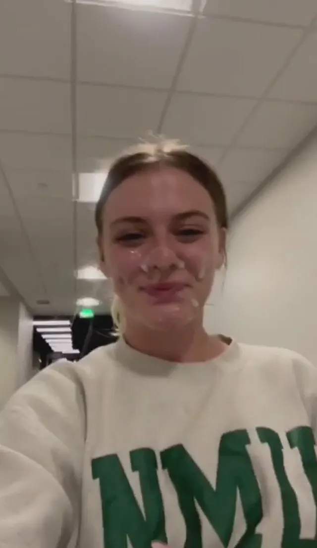 Walking with a big load on her face