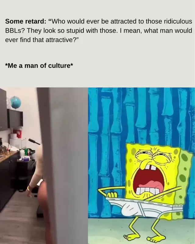 I love gigantic inflated ass cheeks 🥹