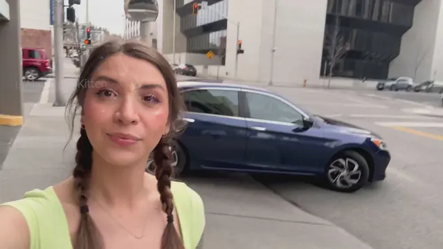 Catching live reactions during my cumwalk