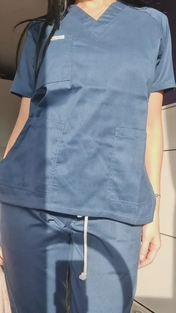 They look like A cups under my scrubs