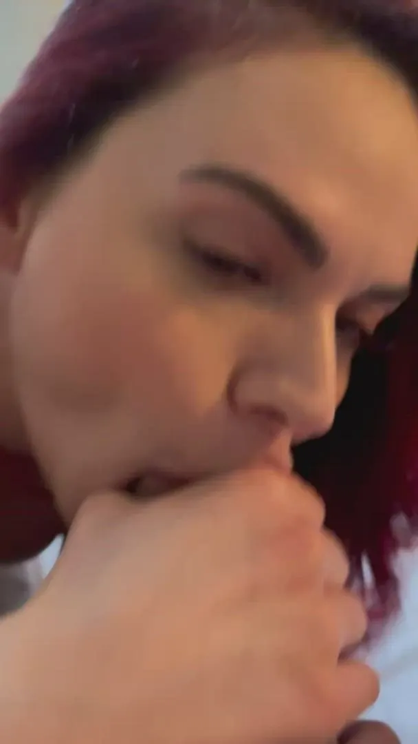 Worships my cock and balls and then surprises me with reverse cowgirl anal ❤️. [MF]