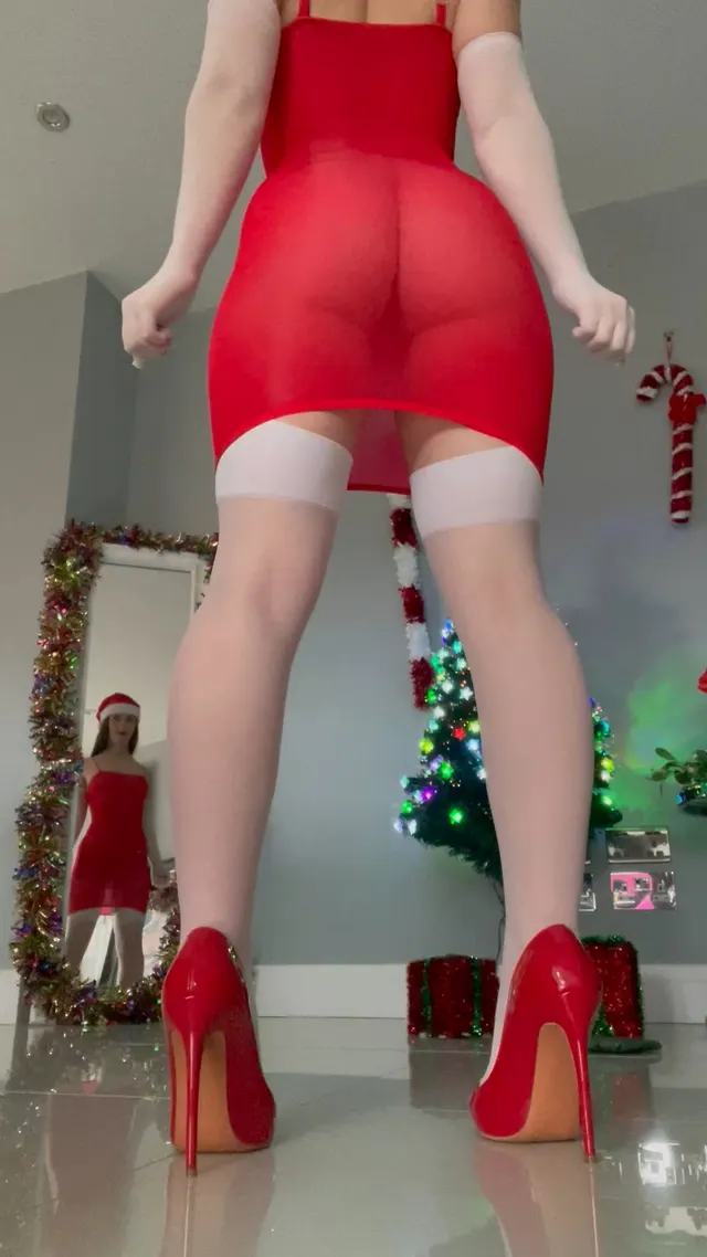 Perfect time of year to wear red high heels (F)