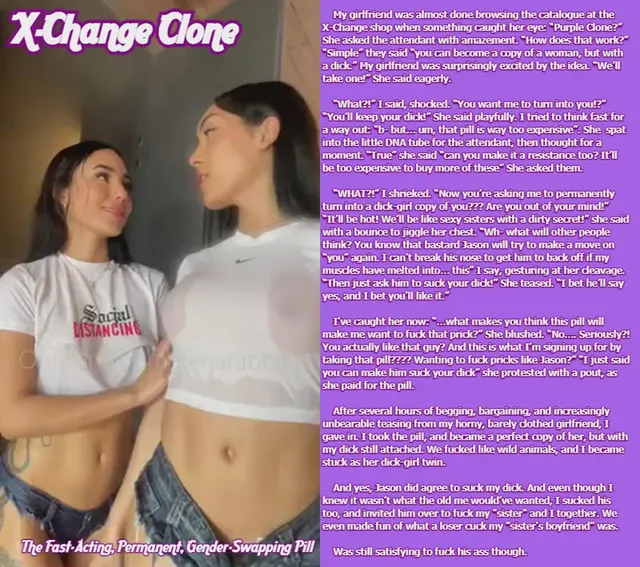 How I became my girlfriend's dick-girl twin