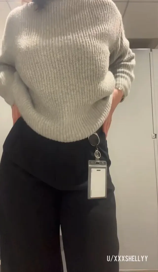 What I wore to the office today knowing that we both had to stay late at the office tonight