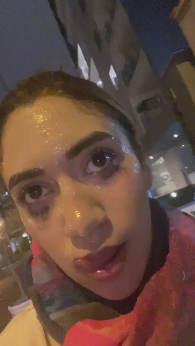 I know I'm supposed to wash my face after my tinder date, but I can't stop playing with it 🥹