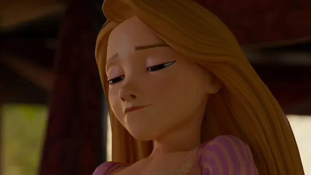 Rapunzel is very happy