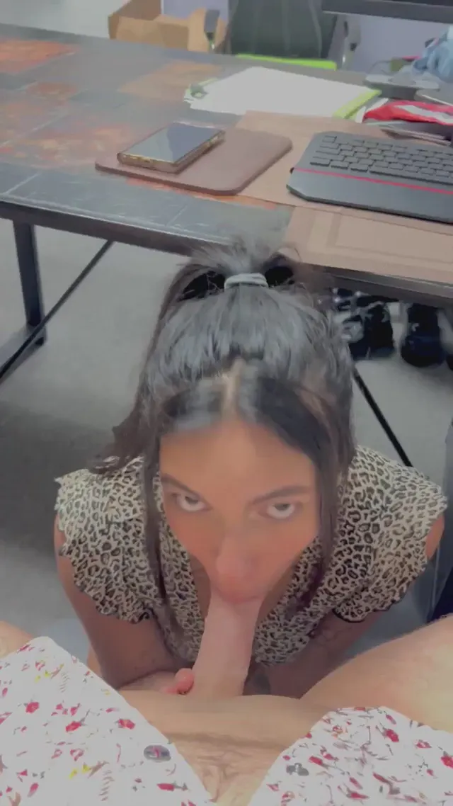 I gave my co-worker a blowjob at work