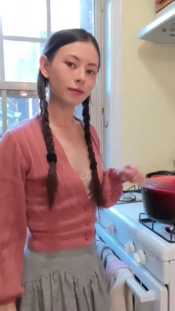 Just in the kitchen, preparing you a hot meal