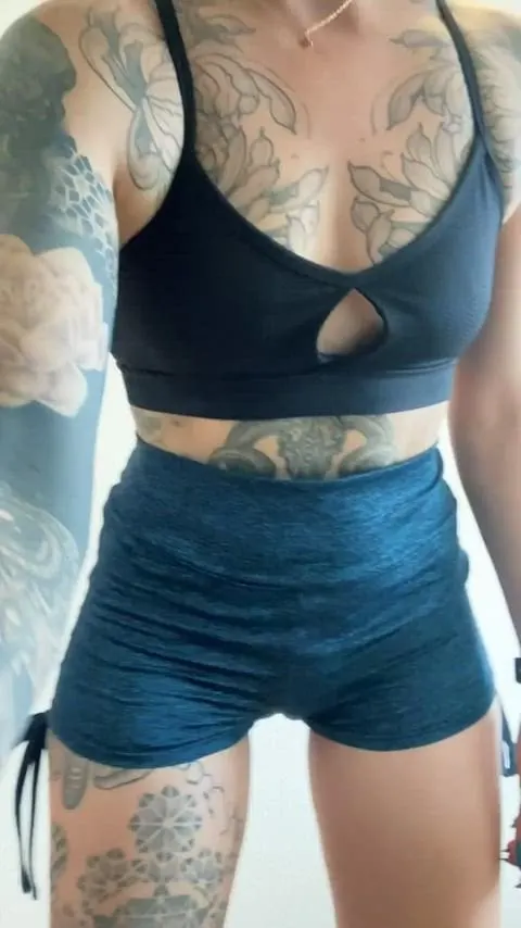 Checking my shorts before the gym