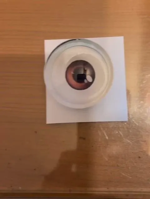 bow down! who's the boss!? 😂 when i say something... listen to me, no need for electronics! old school. That is 40mm eye, now build in standard 32mm for 90% of dolls