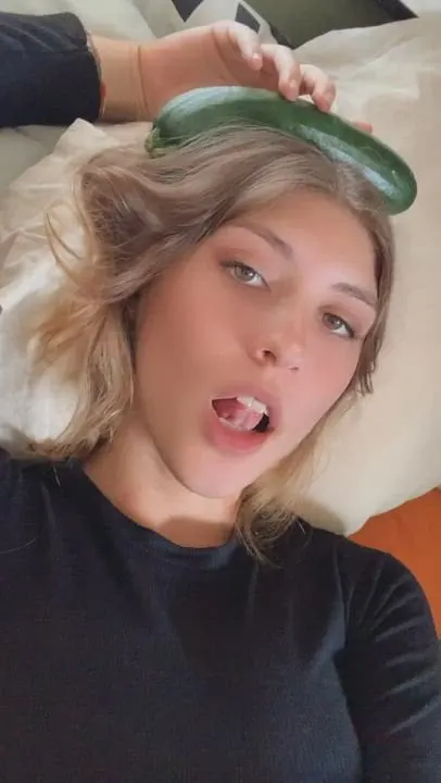 I should give an explanation of what that cucumber was doing in my hand