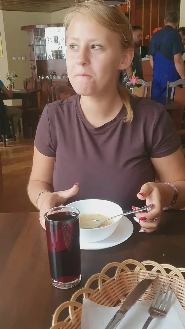 It was really something. I'm showing off my big boobs and nearby a whole brigade of construction workers are fiercely discussing what they're going to have for lunch. Heh