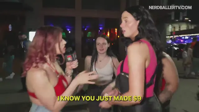 Flashing her big ones for a quick 500 bucks 