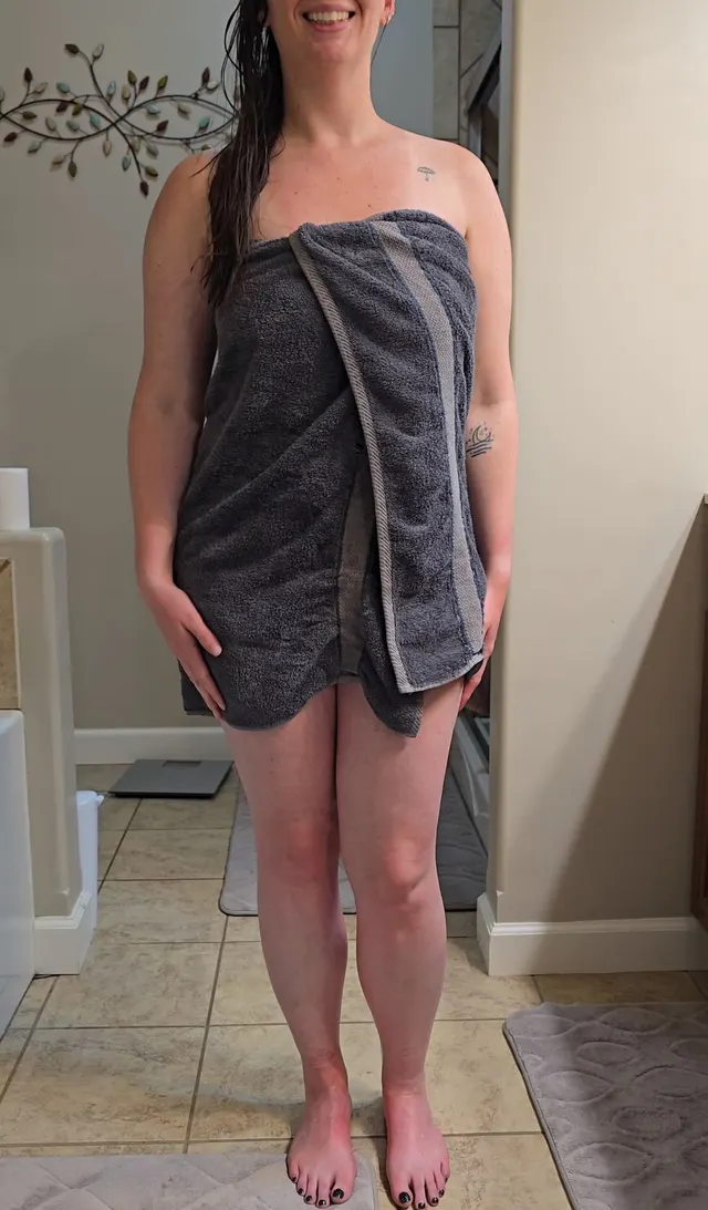 Clean mombod after a shower