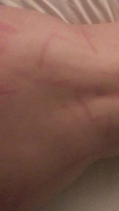 Using a cane and force fucking