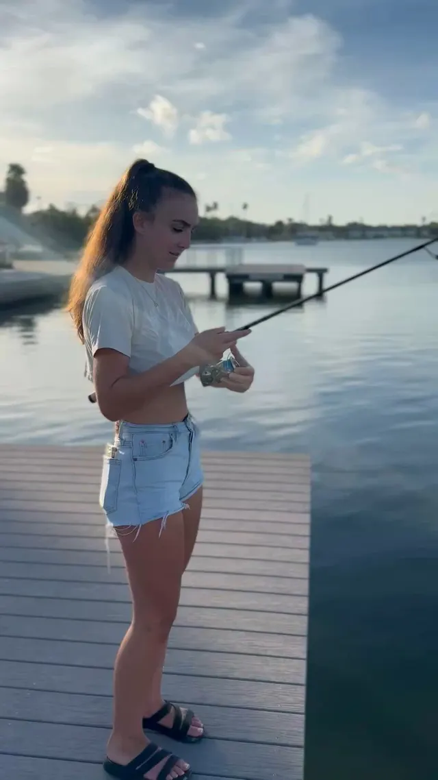 The fish are jumping out of the water to take a peek!