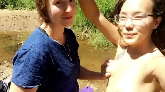 Outside fun [xpost /r/interraciallesbian/]