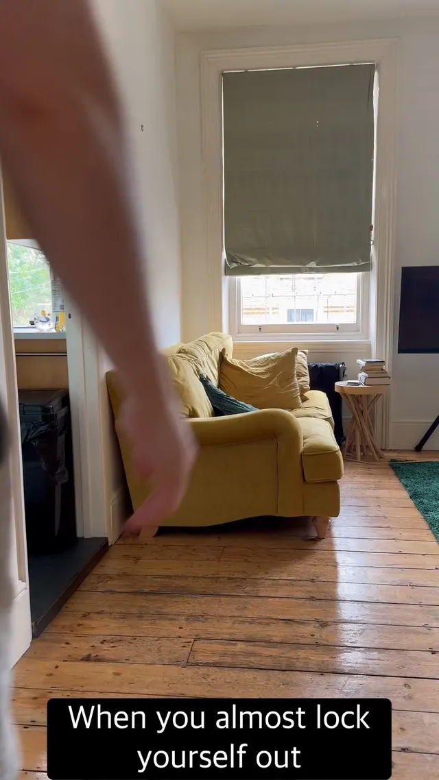 When you have a big cock and almost lock yourself out