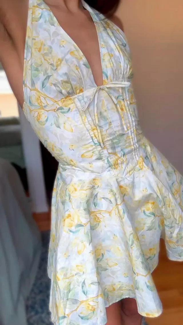 It’s a rule that I never wear panties under my sundresses