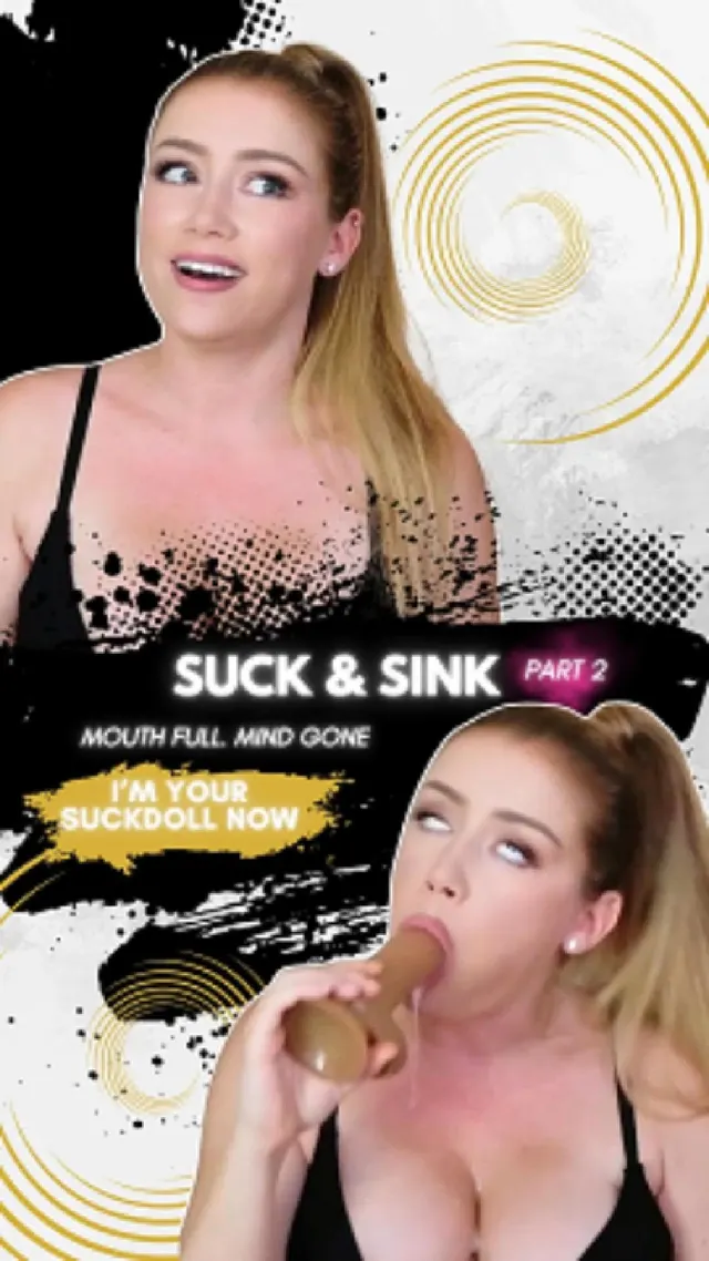 Suck & Sink Part 2 - Had to do it again… but this time with my dildo.
Because let’s be honest...I'm just a suck slut 🌀💋