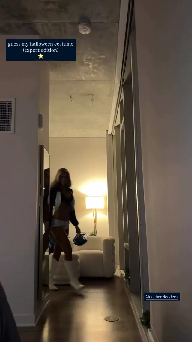 Reilly Smedley (BB25) as a Dallas Cowboys Cheerleader (Halloween 2025)