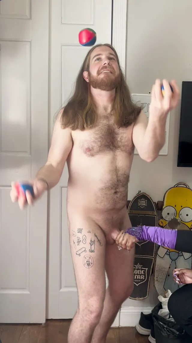 Thought I was a good juggler, my friend said they'd put me to the test!