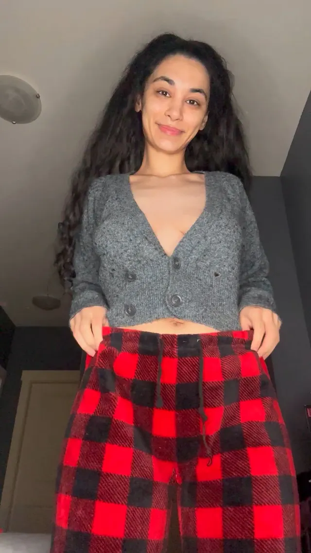 pulling down my pyjama pants for you 