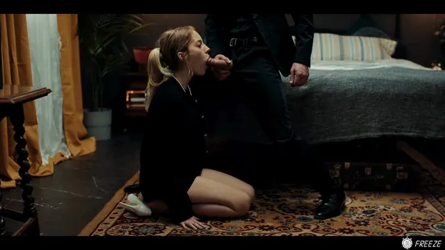 Face fucking a blonde petite