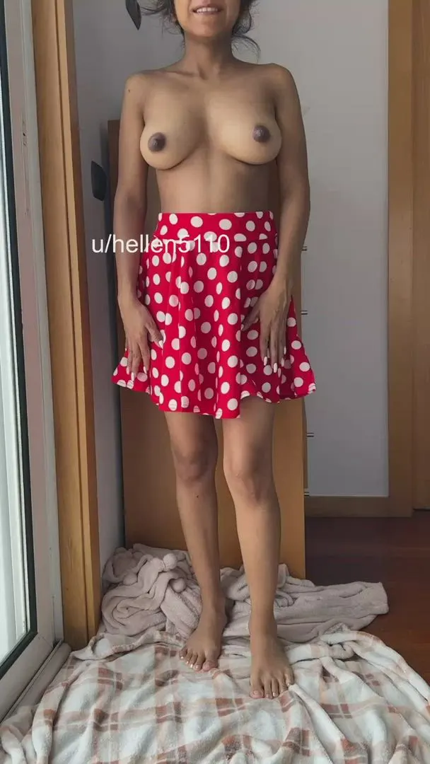 I've something nice under my skirt!