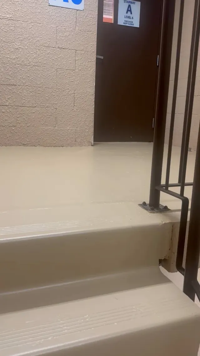 Plugged and pleasuring myself in a hotel staircase. 