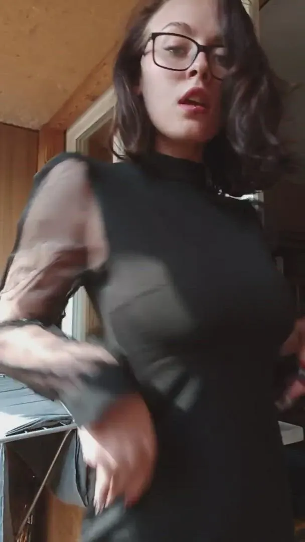 I don't wear underwear because I like the way my bare tits shake