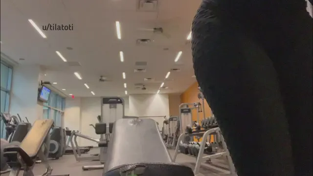 Being a naughty girl in the gym