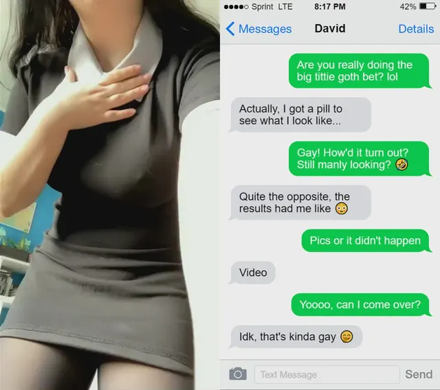 David, now a big titty goth girl - Pt 1/7